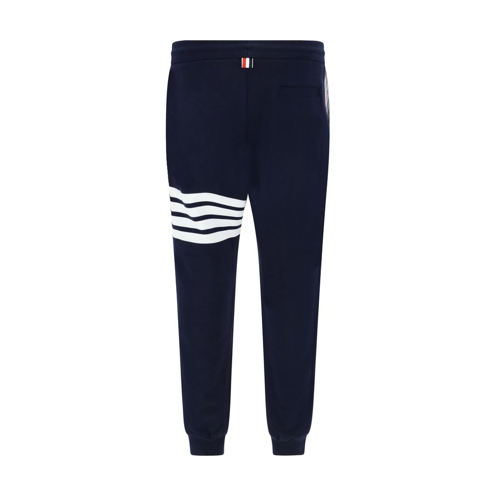 Blue Cotton Sweatpants