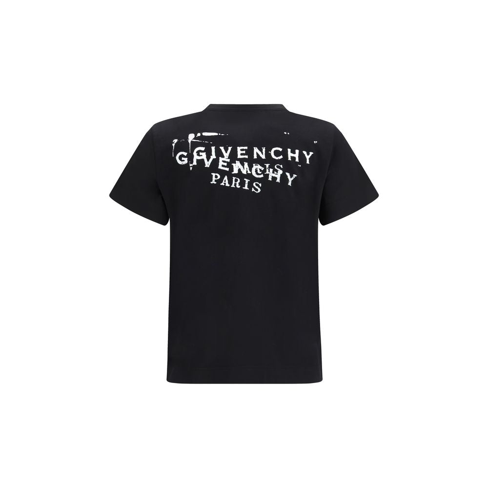 Black Cotton Logo-Print T-Shirt