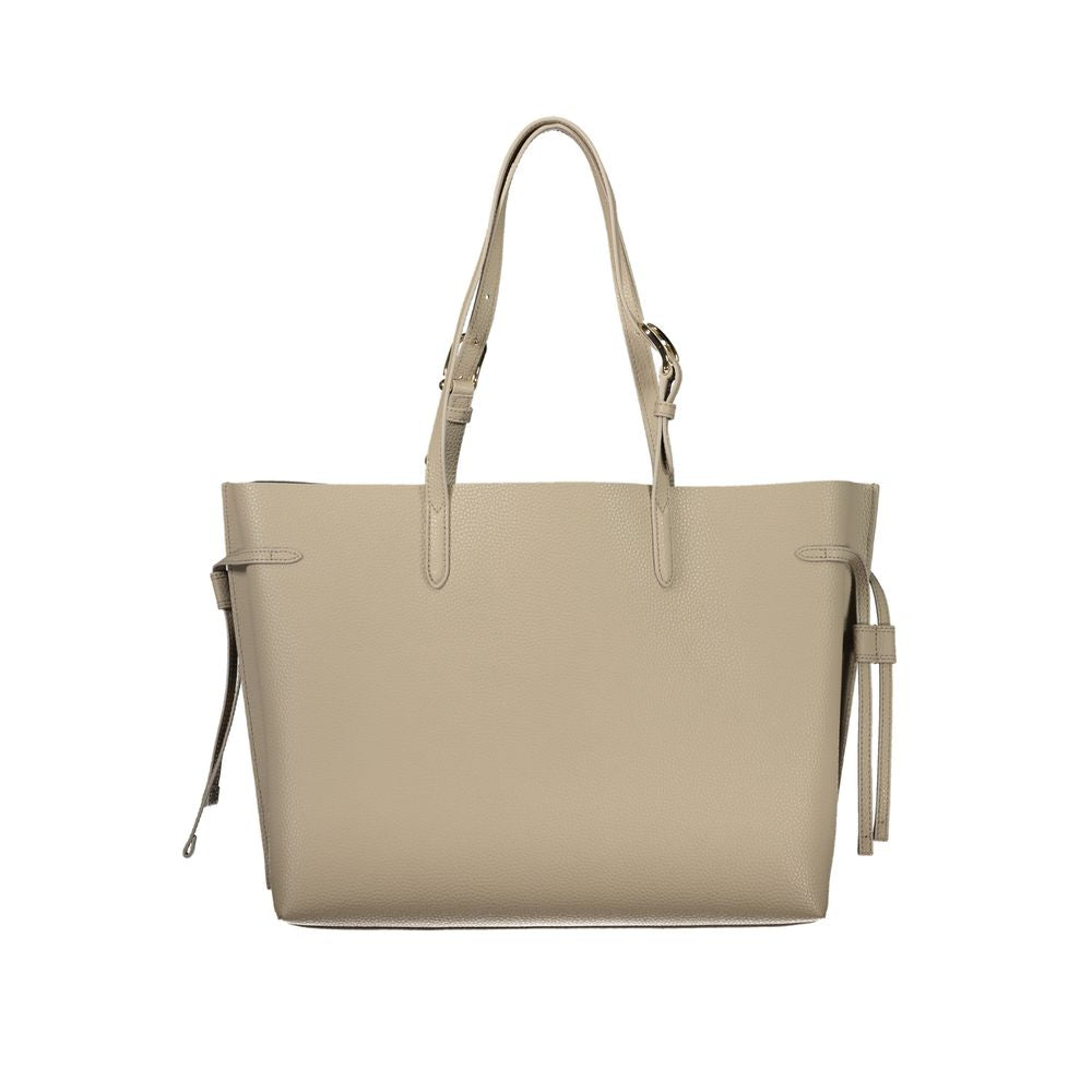 Beige Leather Ava Handbag