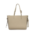 Beige Leather Ava Handbag