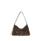 Mini Voyou Brown Calf Leather Shoulder Bag