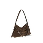 Mini Voyou Brown Calf Leather Shoulder Bag