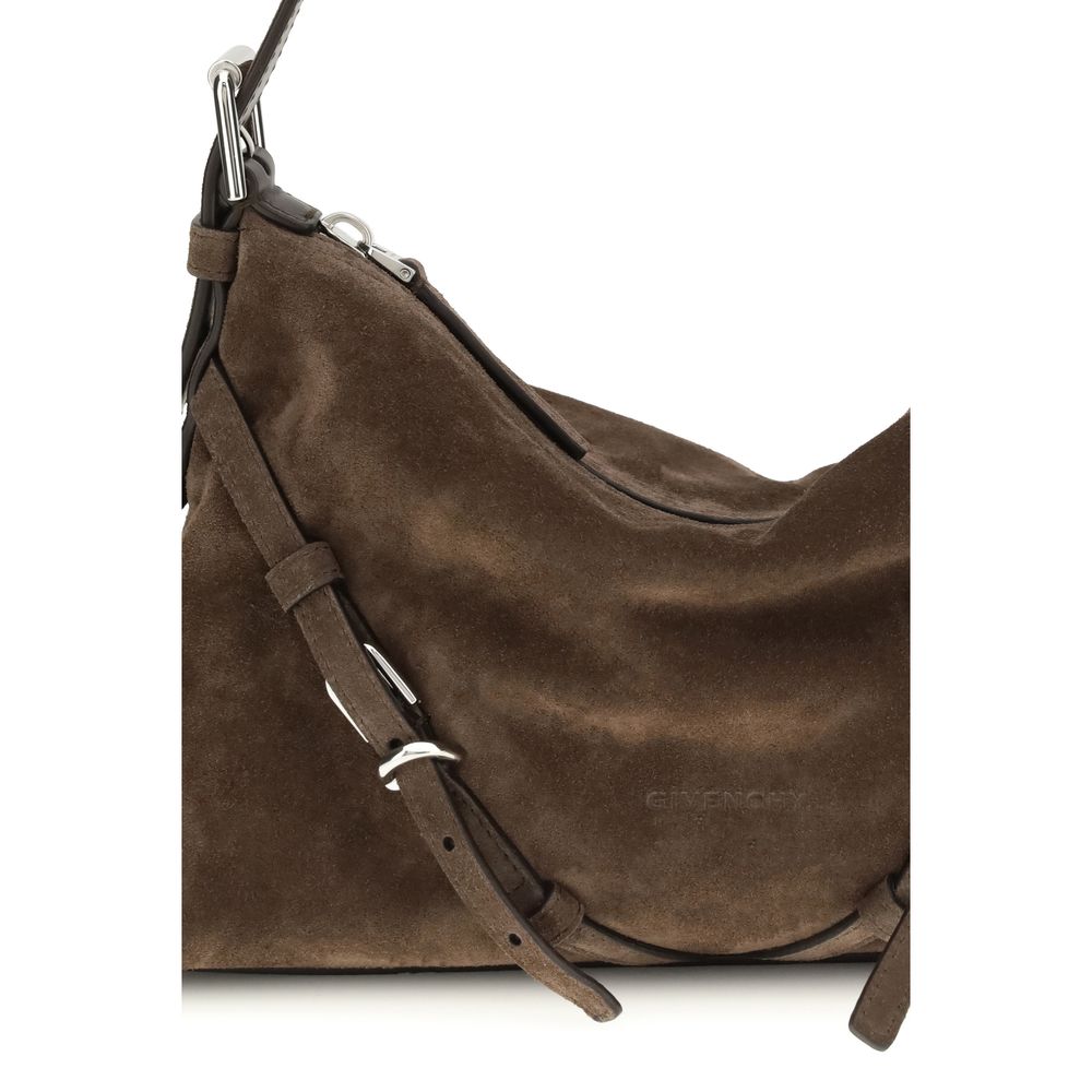 Mini Voyou Brown Calf Leather Shoulder Bag