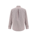 Burgundy Oxford Cotton Oversize Shirt